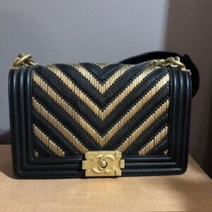 Chanel Boy Leather Crossbody Bag